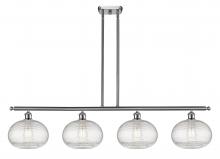 Innovations Lighting 516-4I-SN-G555-10CL - Ithaca - 4 Light - 48 inch - Brushed Satin Nickel - Stem hung - Island Light