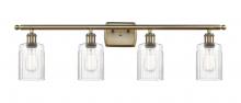 Innovations Lighting 516-4W-AB-G342 - Hadley - 4 Light - 35 inch - Antique Brass - Bath Vanity Light