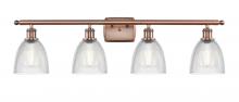Innovations Lighting 516-4W-AC-G382 - Castile - 4 Light - 36 inch - Antique Copper - Bath Vanity Light