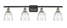 Innovations Lighting 516-4W-BAB-G442 - Brookfield - 4 Light - 36 inch - Black Antique Brass - Bath Vanity Light
