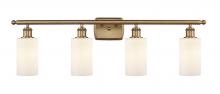 Innovations Lighting 516-4W-BB-G801 - Clymer - 4 Light - 34 inch - Brushed Brass - Bath Vanity Light