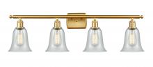 Innovations Lighting 516-4W-SG-G2812 - Hanover - 4 Light - 36 inch - Satin Gold - Bath Vanity Light