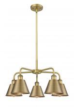 Innovations Lighting 516-5CR-BB-M8-BB - Ballston - 5 Light - 25 inch - Brushed Brass - Chandelier