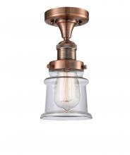Innovations Lighting 517-1CH-AC-G182S - Canton - 1 Light - 6 inch - Antique Copper - Semi-Flush Mount