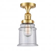 Innovations Lighting 517-1CH-SG-G184 - Canton - 1 Light - 6 inch - Satin Gold - Semi-Flush Mount
