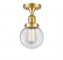 Innovations Lighting 517-1CH-SG-G202-6 - Beacon - 1 Light - 6 inch - Satin Gold - Semi-Flush Mount