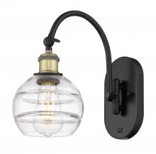 Innovations Lighting 518-1W-BAB-G556-6CL - Rochester - 1 Light - 6 inch - Black Antique Brass - Adjustable Swing Arm