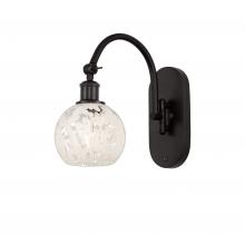 Innovations Lighting 518-1W-OB-G1216-6WM - White Mouchette - 1 Light - 6 inch - Oil Rubbed Bronze - Sconce