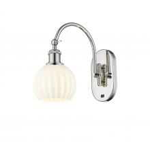 Innovations Lighting 518-1W-PN-G1217-6WV - White Venetian - 1 Light - 6 inch - Polished Nickel - Sconce