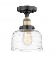 Innovations Lighting 616-1F-BAB-G713 - Bell - 1 Light - 8 inch - Black Antique Brass - Semi-Flush Mount