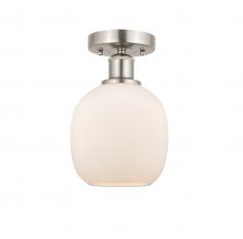 Innovations Lighting 616-1F-SN-G101 - Belfast - 1 Light - 6 inch - Brushed Satin Nickel - Flush Mount