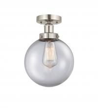 Innovations Lighting 616-1F-SN-G202-8 - Beacon - 1 Light - 8 inch - Brushed Satin Nickel - Semi-Flush Mount