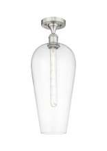 Innovations Lighting 616-1F-SN-G456-8CL - Chelsea - 1 Light - 8 inch - Brushed Satin Nickel - Semi-Flush Mount