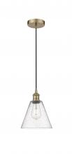 Innovations Lighting 616-1P-AB-GBC-84 - Berkshire - 1 Light - 8 inch - Antique Brass - Mini Pendant