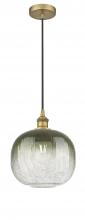 Innovations Lighting 616-1P-BB-G481-10SL - Brookhaven Sphere - 1 Light - 11 inch - Brushed Brass - Cord hung - Mini Pendant