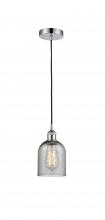 Innovations Lighting 616-1P-PC-G257 - Caledonia - 1 Light - 5 inch - Polished Chrome - Cord hung - Mini Pendant