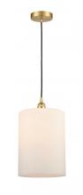 Innovations Lighting 616-1P-SG-G111-L - Cobbleskill - 1 Light - 9 inch - Satin Gold - Cord hung - Mini Pendant