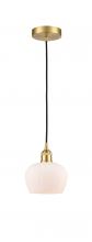 Innovations Lighting 616-1P-SG-G91 - Fenton - 1 Light - 7 inch - Satin Gold - Cord hung - Mini Pendant