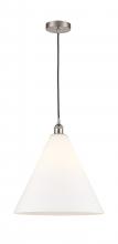 Innovations Lighting 616-1P-SN-GBC-161-LED - Berkshire - 1 Light - 16 inch - Brushed Satin Nickel - Cord hung - Pendant