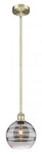 Innovations Lighting 616-1S-AB-G556-8CL - Rochester - 1 Light - 8 inch - Antique Brass - Stem hung - Mini Pendant