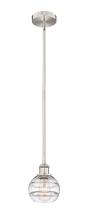 Innovations Lighting 616-1S-SN-G556-6CL - Rochester - 1 Light - 6 inch - Brushed Satin Nickel - Stem hung - Mini Pendant