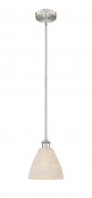 Innovations Lighting 616-1S-SN-NBD-75-NAT - Bristol Natural - 1 Light - 6 inch - Brushed Satin Nickel - Mini Pendant