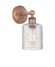 Innovations Lighting 616-1W-AC-G112C-5CL - Cobbleskill - 1 Light - 5 inch - Antique Copper - Sconce
