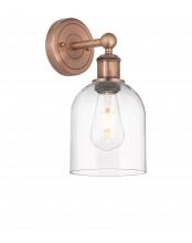 Innovations Lighting 616-1W-AC-G558-6CL - Bella - 1 Light - 6 inch - Antique Copper - Sconce