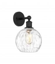 Innovations Lighting 616-1W-BK-G1215-8 - Athens Water Glass - 1 Light - 8 inch - Matte Black - Sconce