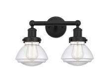 Innovations Lighting 616-2W-BK-G322 - Olean - 2 Light - 16 inch - Matte Black - Bath Vanity Light