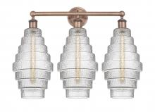 Innovations Lighting 616-3W-AC-G672-8 - Cascade - 3 Light - 26 inch - Antique Copper - Bath Vanity Light