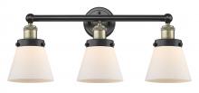 Innovations Lighting 616-3W-BAB-G61 - Cone - 3 Light - 24 inch - Black Antique Brass - Bath Vanity Light