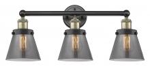 Innovations Lighting 616-3W-BAB-G63 - Cone - 3 Light - 24 inch - Black Antique Brass - Bath Vanity Light