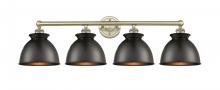 Innovations Lighting 616-4W-AB-M14-BK - Adirondack - 4 Light - 35 inch - Antique Brass - Bath Vanity Light
