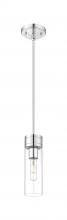 Innovations Lighting 617-1S-PC-G617-8CL - Boreas - 1 Light - 3 inch - Polished Chrome - Stem Hung - Mini Pendant