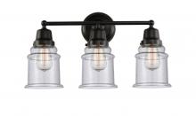 Innovations Lighting 623-3W-BK-G184 - Canton - 3 Light - 22 inch - Matte Black - Bath Vanity Light