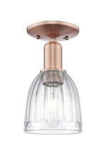 Innovations Lighting 716-1C-AC-G442 - Brookfield - 1 Light - 6 inch - Antique Copper - Semi-Flush Mount