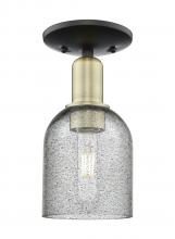 Innovations Lighting 716-1C-BAB-G257 - Caledonia - 1 Light - 5 inch - Black Antique Brass - Semi-Flush Mount