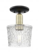 Innovations Lighting 716-1C-BAB-G402 - Niagara - 1 Light - 7 inch - Black Antique Brass - Semi-Flush Mount