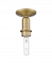 Innovations Lighting 716-1C-BB - Arcadia - 1 Light - 5 inch - Brushed Brass - Semi-Flush Mount