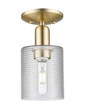 Innovations Lighting 716-1C-CB-G112 - Cobbleskill - 1 Light - 5 inch - Champagne Bronze - Semi-Flush Mount