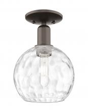Innovations Lighting 716-1C-OB-G1215-8 - Athens Water Glass - 1 Light - 8 inch - Oil Rubbed Bronze - Semi-Flush Mount
