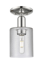 Innovations Lighting 716-1C-PN-G112 - Cobbleskill - 1 Light - 5 inch - Polished Nickel - Semi-Flush Mount