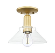 Innovations Lighting 716-1C-SG-G132 - Orwell - 1 Light - 8 inch - Satin Gold - Semi-Flush Mount