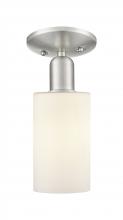 Innovations Lighting 716-1C-SN-G801 - Clymer - 1 Light - 4 inch - Brushed Satin Nickel - Semi-Flush Mount