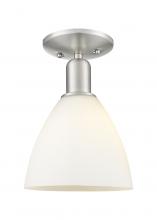 Innovations Lighting 716-1C-SN-GBD-751 - Bristol - 1 Light - 8 inch - Brushed Satin Nickel - Semi-Flush Mount