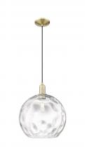 Innovations Lighting 716-1P-AB-G1215-14 - Athens Water Glass - 1 Light - 13 inch - Antique Brass - Cord hung - Mini Pendant