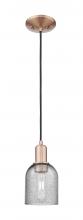 Innovations Lighting 716-1P-AC-G257 - Caledonia - 1 Light - 5 inch - Antique Copper - Cord hung - Mini Pendant