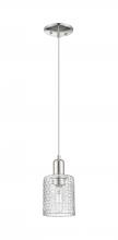 Innovations Lighting 716-1P-PN-G112C-5CL - Cobbleskill - 1 Light - 5 inch - Polished Nickel - Cord hung - Mini Pendant