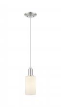 Innovations Lighting 716-1P-SN-G801 - Clymer - 1 Light - 4 inch - Brushed Satin Nickel - Cord hung - Mini Pendant